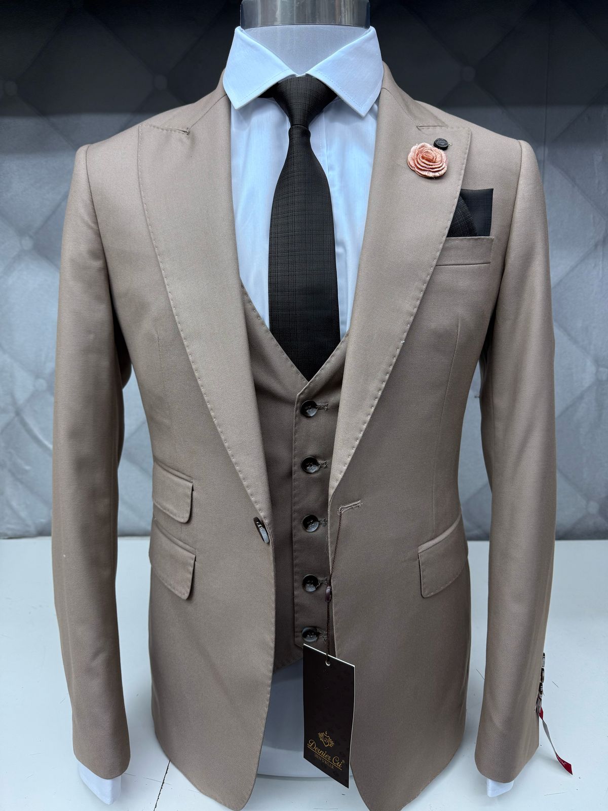 3 Piece Beige Suit
