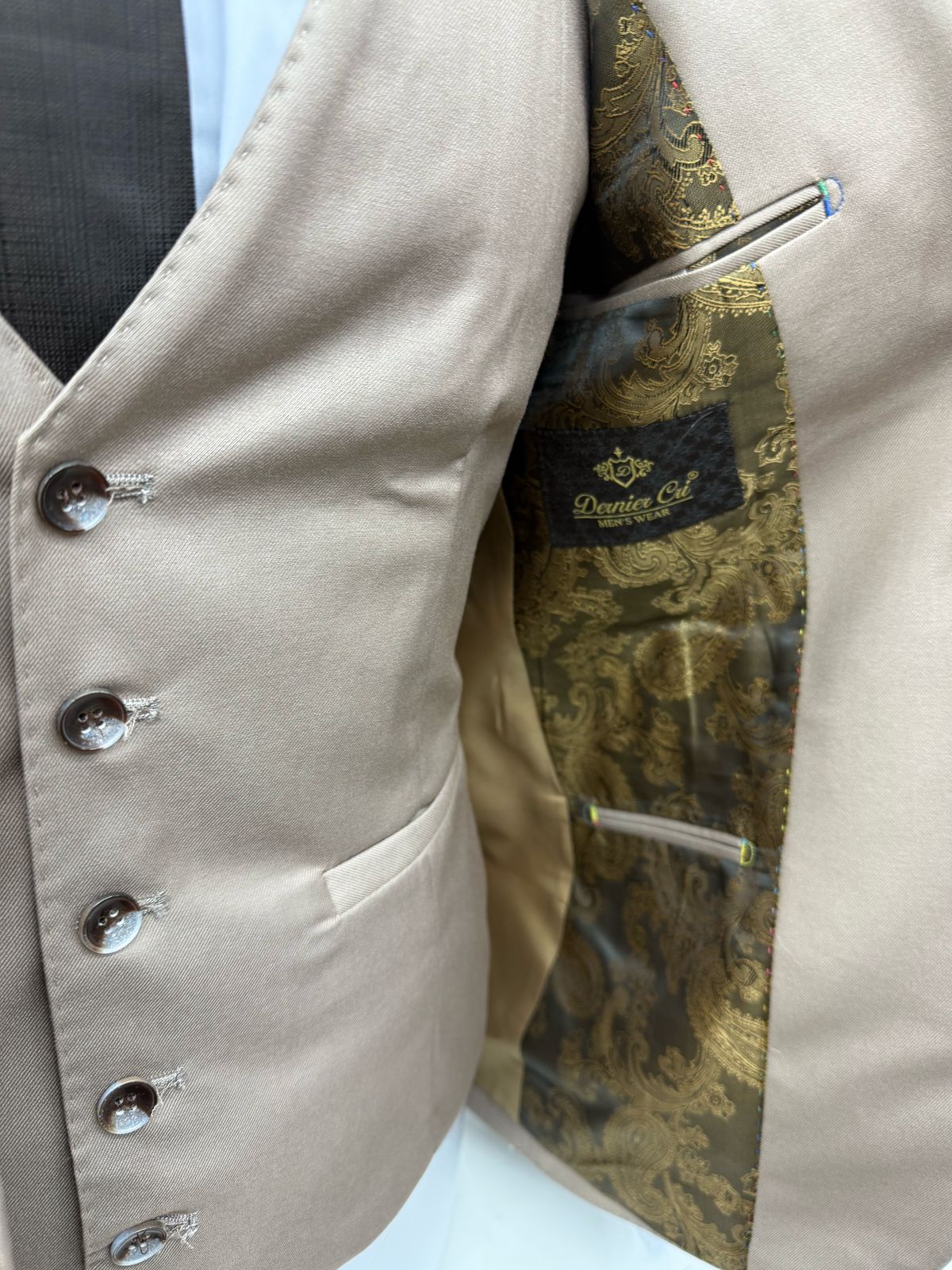 3 Piece Beige Suit