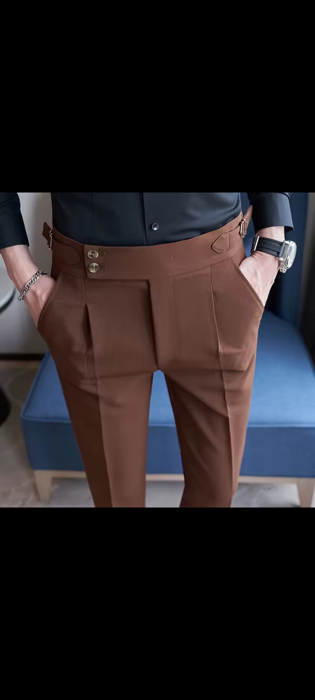 Men's casual pants, soft stretch slim fit business trousers, social office, workers, interview, party, wedding, men's suit,