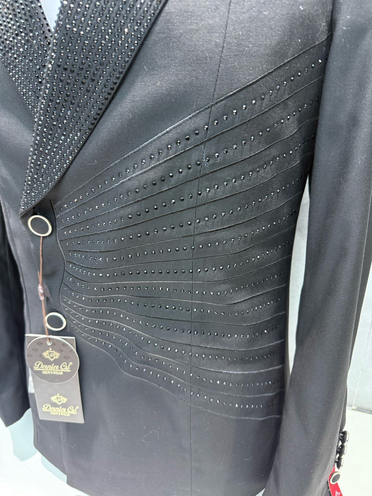 Black Sparkle King Embellished Suit