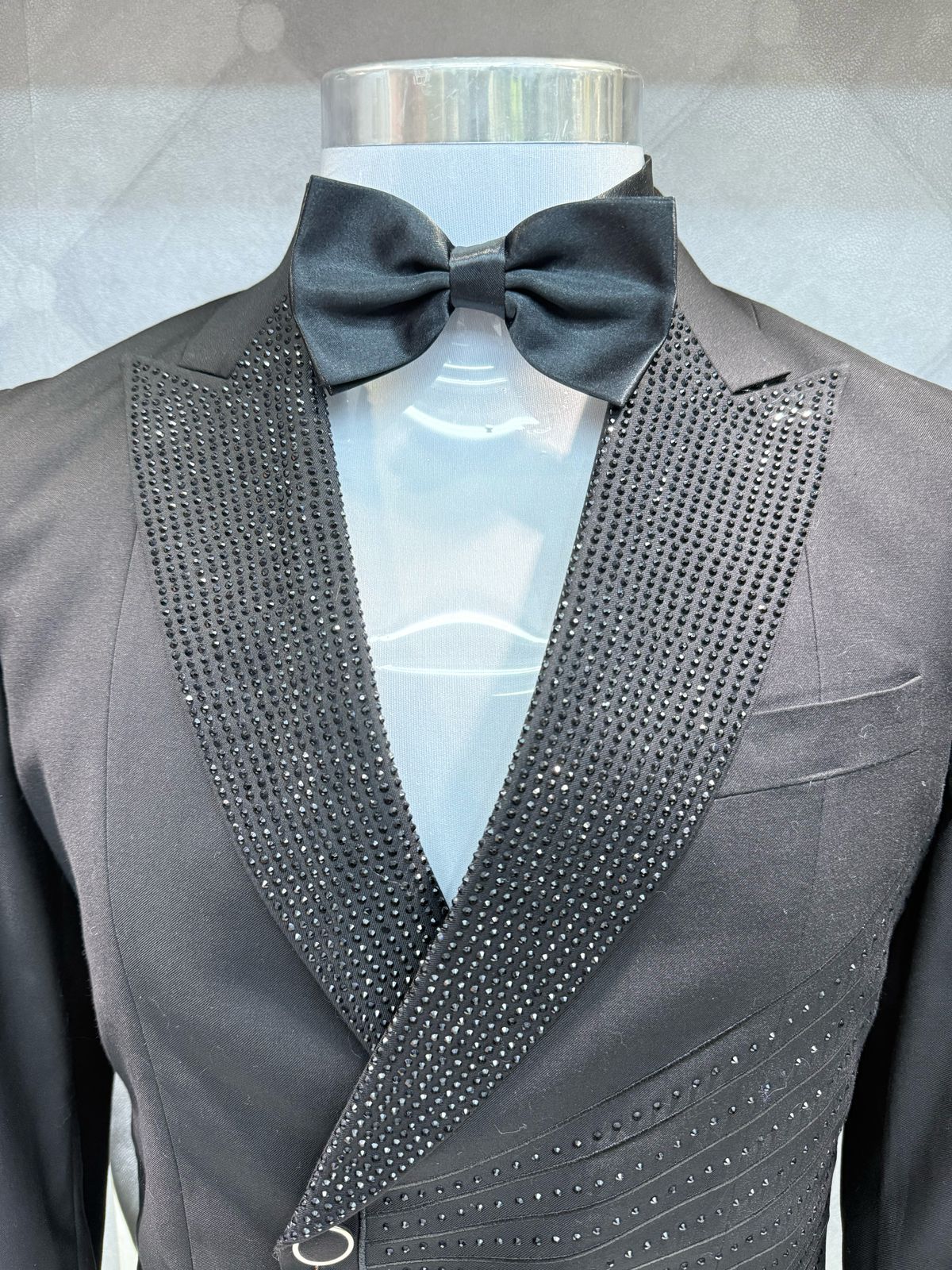 Black Sparkle King Embellished Suit