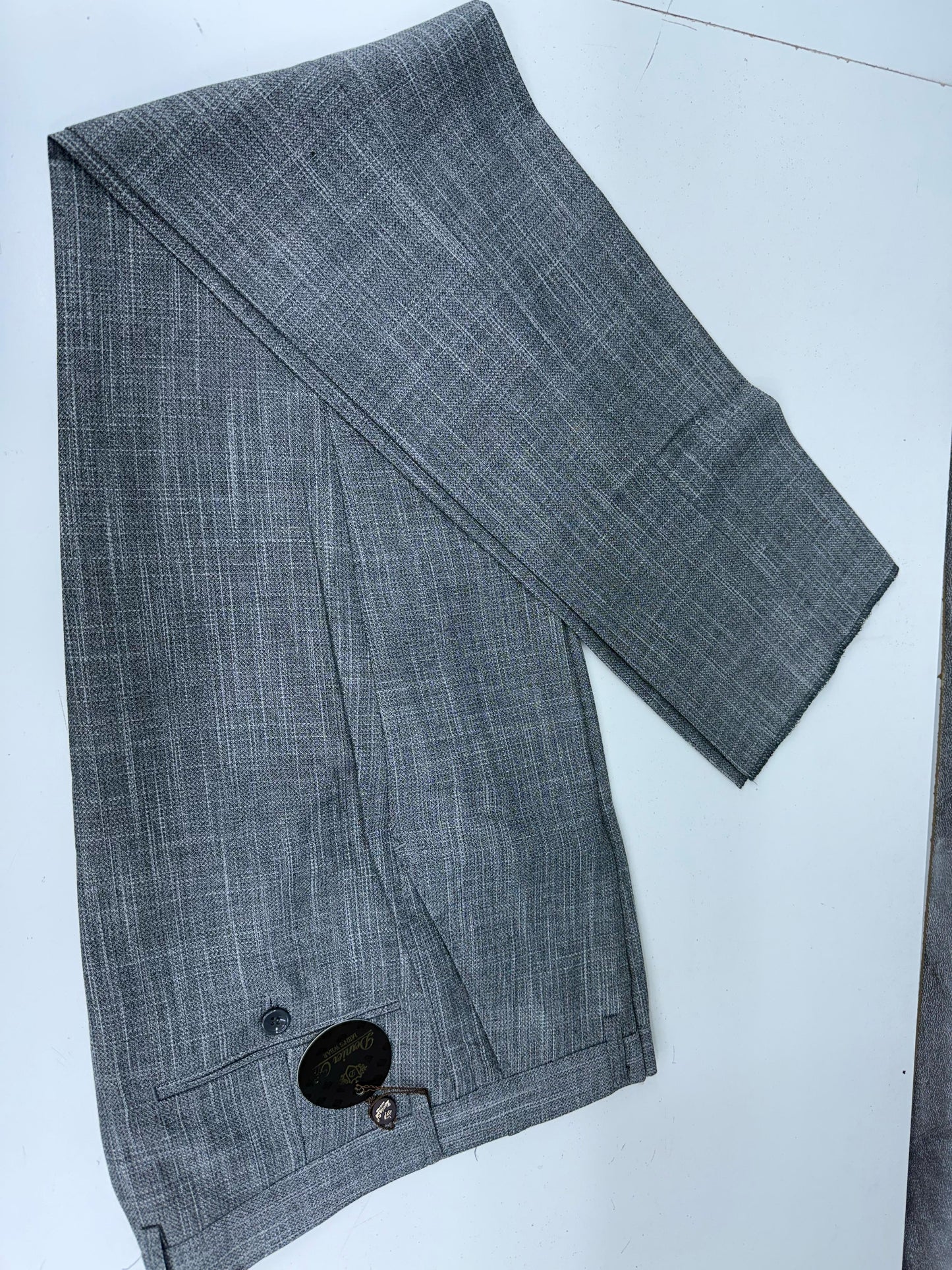 3 Piece Textured Suit Grey Color