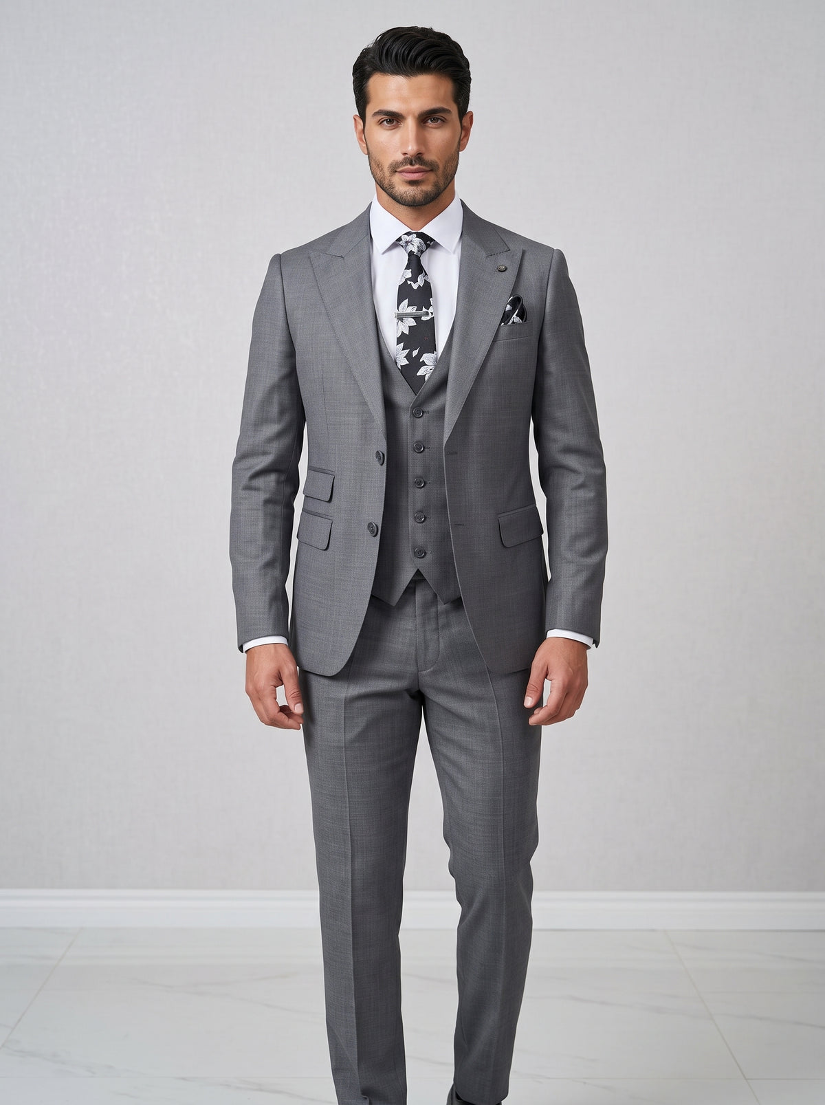Charcoal Grey 3-Piece Suit